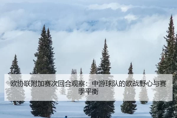 欧协联附加赛次回合观察:中游球队的欧战野心与赛季平衡